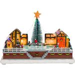 One Holiday Way Light-up Musical Animated Greenhouse Ice Skating Rink Skaters Christmas Village House Scene Accessory Figurine ââ‚¬â€œ Collectible LED Lighted Xmas Home Decor Accent Tabletop Decoration