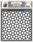 CrafTreat Wall Stencils for Painting Large Pattern - Intertwined - 12x12 Inches - Reusable DIY Art and Craft Stencils - Background Stencils for Card Making - Stencil Background Mixed Media