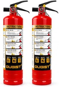Ougist Essential Fire Extinguisher for Home, 1-A:10-B:C, DRY1L, 2 Pack