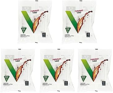 HARIO VCF-02-100W V60 Paper Filter, 1-4 Cups, 500 Pieces, White, Made in Japan