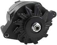 A-Team Performance 110 Amp High Output Alternator for Hot Rod and Muscle Car - Compatible with Ford 1G Style, All Black - Simple One-Wire Installation - Alternator Replacement and Engine Upgrade