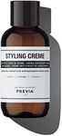 PREVIA Anti Frizz Leave In Styling Cream - Natural Anti Static Hair Styling Cream for Women and Men - Detangles, Hydrates and Preps The Hair