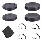 NEWKS Body Cap and Camera Rear Len Cover Set Compatible with N-Mount 1 N1 Lenses and 1 Mirror Less Cameras J1 J2 J3 J4 V1 V2 V3 S1 S2 AW1