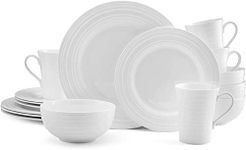 Mikasa 5224193 16 Piece Ciara Bone China Dinnerware Set, White