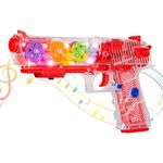 Gooyo GYG001 3D Concept Gear Toy Gun with Flashing LED Lights and Musical Sounds for Kids/Gifts/Toddlers | Multi Color, Power Source: 3xAA Battery (Not Included)