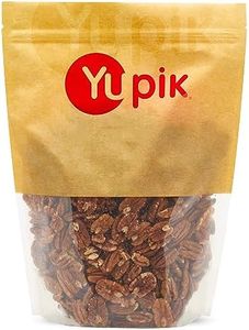 Yupik Jumbo Pecans, Halves, 2.2 lb, Kosher, Gluten-Free, Raw Nuts, Half Pieces, Unsalted, Unroasted, Oil-Free, Crunchy, Source of Fiber, Healthy Snacks, Ideal for Baking & Cooking