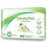 Comfy Pets - Training Pads - Premium Absorbent Puppy Dog Pads with Adhesive Sticky Tabs - Leak-Proof - Incontinence Protection (90 x 60 CM, 30)