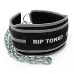 Rip Toned Dip Belt for Weight lifting, Pull Ups, Dips, Chin Ups - 36" Heavy Duty Steel Chain - Weight Belt with Chain for Weight Lifting, Powerlifting, and Strength Training