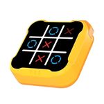 SSM India Tic Tac Toe Game Electronic 4 in 1 Handheld Puzzle Console Portable Infinite TicTacToe Travel for Educational and Memory Growth Family Toys Board Games for Kids and Adults