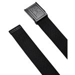 Under Armour Men's Webbing Belt, Black (001)/Pitch Gray, One Size Fits Most