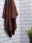 Spaces 100% Cotton Bath Towel Easy Care Soft Feel High Absorbency 448 GSM Brown Cotton Towels for Bath