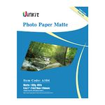 Uinkit 120 Sheets Presentation Paper Matte 8.5x11 Inkjet 49lb 180gsm Single Side Printable Photo for All Dye Ink Inkjet Printers