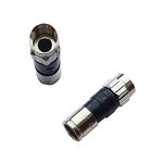 PPC EX6XLPLUS RG-6 Snap & Seal Outdoor Indoor Compression Connector, Enhanced for Cable TV Internet & Satellite TV (100 Pack)