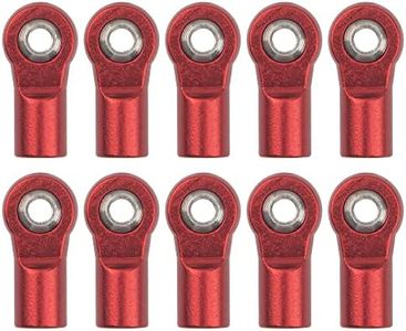 10Pcs ShareGoo M4 Ball Joint,M4 Tie Rod End 4mm Thread Ball Head Holder Link Compatible with Axial SCX10-II 90046 90047 D90 TRX-4 1/10 RC Crawler Car,L20mm