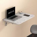 Portronics My Buddy L Folding Wall Mounted Table for Study, Laptop, Home & Office(Carrara)