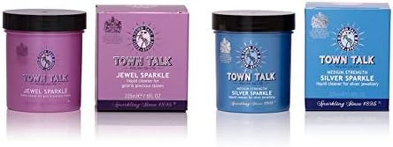 Town Talk Silver & Gold Jewellery Cleaner Bath Both 225ml
