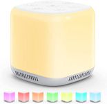 HASTHIP® White Noise Machine for Baby Sleep Aid 1800mAh LED Night Light White Noise Therapy Machine for Adults with 34 Natural Soothing Melody Adjustable 3 Timer Function White Noise Sounds Machine