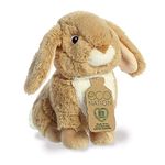 Aurora, 35042, Eco Nation Lop-Eared Rabbit Tan, 9In, Soft Toy, Brown