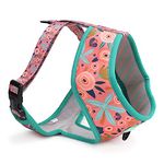 Heads Up For Tails Bloom Wildly Reversible Harness for Dogs - 2XL: 27.5-39.7" Girth