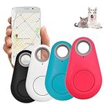 Smart Luggage Tracker Tag Key Finder 4Pack Dog Gps Tracker, No Monthly Fee Bluetooth Item Key Finder Luggage Tracker Portable Intelligent Anti-Lost Device for Wallet Kid Pet tracker Alarms Zelbuck (C)