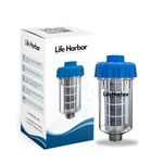 Life Harbor Washing Machine Water Softener & Filter – Compatible with Front Load & Top Load Machines | Hard Water Softener for Home | Inlet Filter for IFB, LG, Samsung, Whirlpool etc.