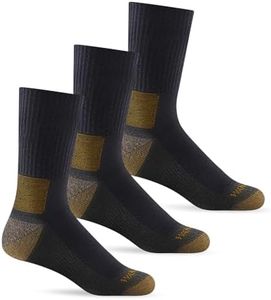 WANDER Merino Wool Socks Men 3 Pairs Cushioned Calf Boot Socks Moisturing Wicking Everyday Thermal Crew Socks