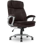 Serta Office Chair, Fabric, Chestnut, Big & Tall