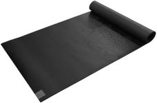 Gaiam Exercise & Fitness Mat - Premium Dry-Grip Thick Non Slip for Hot Yoga, Pilates & Floor Workouts (68" L x 24" W x 5mm) - Black