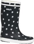 Aigle Lolly Pop Play2 Rain Boot, Multicolor Navy Star, 8.5 UK Child