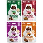 Denzel's Rewards, Natural Dog Treats - High Value Training Treats - Variety Pack (Pack of 4)