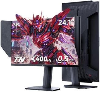 KTC 25M1 400Hz Gaming Monitor 240Hz, FHD 24.1 inch Fast TN Monitor with Shielding Hood, 0.5ms GTG, Adaptive Sync, VESA Support, Height Pivot Swivel Tilt Adjustable