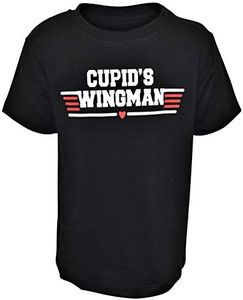 Unique Baby Boys Valentines Day Cupids Wingman Shirt (10, Cupid)