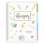 Recipe Book to Write in Your Own Recipes, 8.5" x 11" Personal Blank Recipe Notebook, Removable Hardcover Recipe Journal Book Binder with 8 Dividers and 24 Tabs, Hold up to 240 Recipes