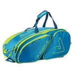 JOOLA Tour Elite Pickleball Bag – Backpack & Duffle Bag for Paddles & Pickleball Accessories – Thermal Insulated Pockets Hold 4+ Paddles - Includes Fence Hook Blue/Yellow