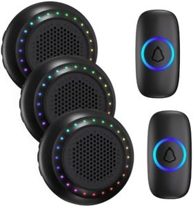 Wireless Doorbell PHYSEN Door bell Chimes with Mute Mode, 58 Ringtones