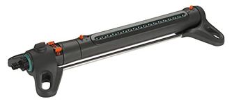 Gardena AquaZoom L rectangular sprinkler: Sprinkler for watering areas of 28–350 m², range 7–21 m, spread 4–17 m, built-in metal filter (18714-20)