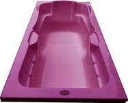 MADONNA Elegant Acrylic 6 feet Rectangular Bath Tub for Adults - Magenta