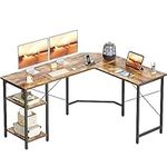 CubiCubi 59" L Shaped Desk with She