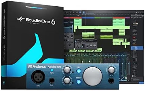 PreSonus AudioBox iOne 2x2 USB/iPad Audio Interface with Studio One Artist and Ableton Live Lite DAW Recording Software