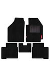 Elegant Cord Black Non-Woven Carpet Custom Fit Car Mats Compatible With Toyota Glanza (Set Of 5 Pcs)