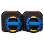 iMetrx 2 Pack 8" Glass Suction Cups to Lift Large Glass, (110kg/240lbs) Heavy Duty Industrial Vacuum Suction Cups for Replace Auto Windshield, Tile, Granite, Floor