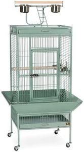 Prevue Pet Products Wrought Iron Select Bird Cage 3152SAGE Sage Green, 24-Inch by 20-Inch by 60-Inch