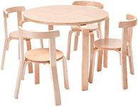 ECR4Kids Bentwood Round Table and C