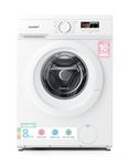 COMFEE' Freestanding Washing Machine,8KG Load,1400RPM,Steam Wash,Slim Design,Quick Wash,BLDC Durable Inverter Motor,Energy Class A,White-CFE12EW80/W