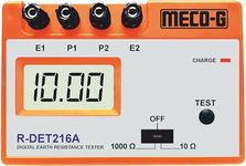 MECO-G R-DET 216A DIGITAL EARTH RESISTANCE TESTER 10 Ω ~ 0~1000 Ω comes WITH required KIT Bag By Skyking MADE IN INDIA