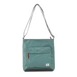 ROKA Kennington Medium Nylon Crossbody Bags for Women & Men - Multi Pockets, Chunky Zip, Adjustable Strap for Travel, Work, School - Sage Green