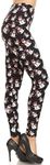 Leggings Depot High Waisted Novelty Christmas Holiday Print Leggings for Women (Available in Plus Size), Bundled Up Snowman, One Size