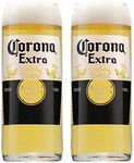 2 x Pint Glass Original Corona Extra Beer Glasses