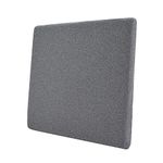 Amazon Basics Memory Foam Seat Cushion - Gray, Square, 37.6 x 38 cm