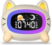 Uplayteck Kids Alarm Clock Ok to Wake and Grow Clock for Kids with 5 Adjustable Light and 4 Level Sounds Toddler Sleep Trainer for Boys and Girls Bedrooms